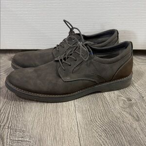 NUNN BUSH Men's Gray Ashton Plain Toe Oxford Size 11
